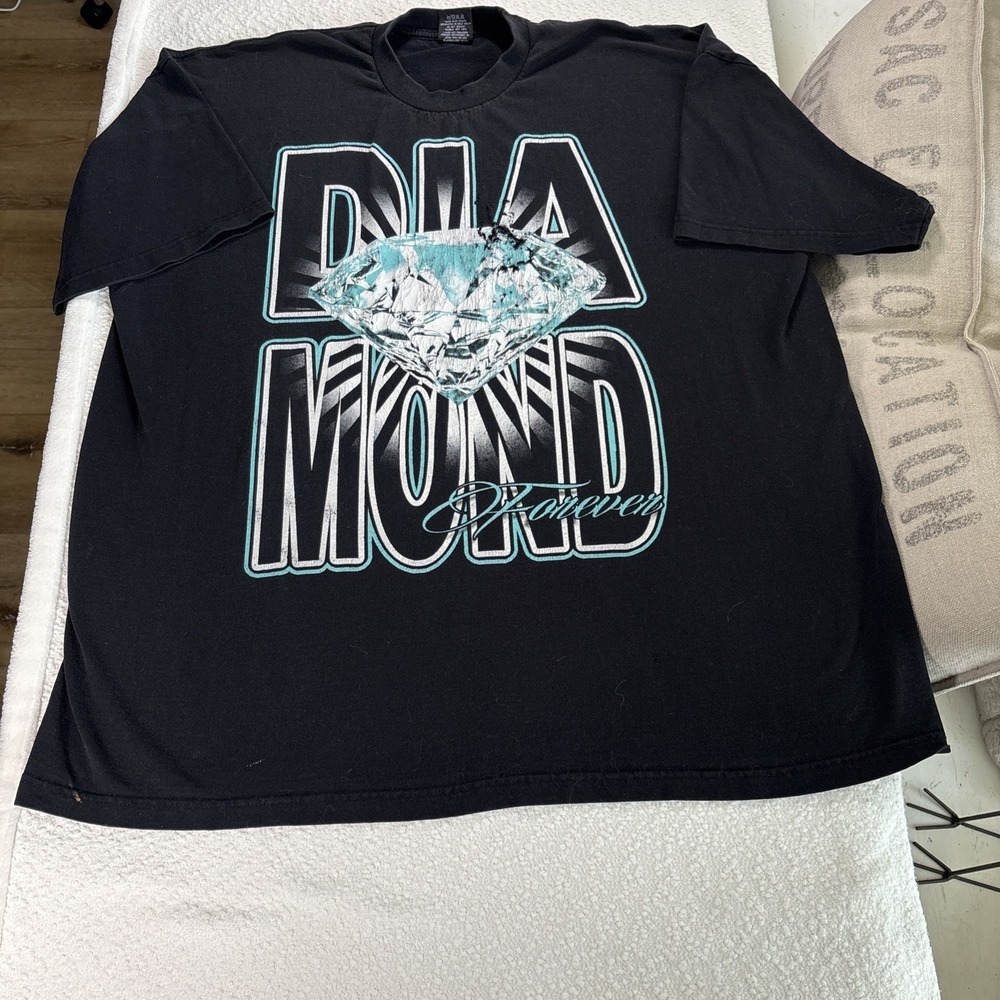 Neil Diamond Forever Graphic T Shirt Mens 3XL Black Pro Tag USA 2012 Era